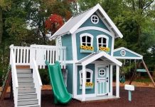 Игровой домик: стиль и уют на детской площадке