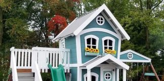 Игровой домик: стиль и уют на детской площадке